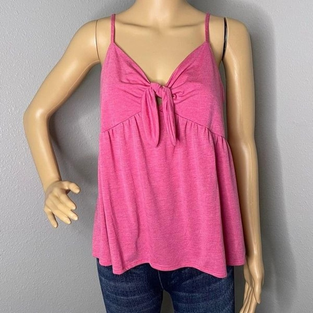 Mossimo Supply Co. Pink Sleeveless Camisole with Tie Front